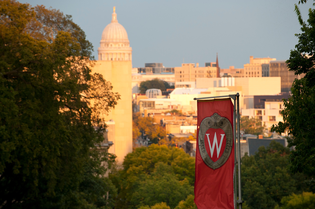 image of capital and UW flag